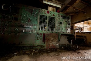 La vieille mine d'amiante abandonnée