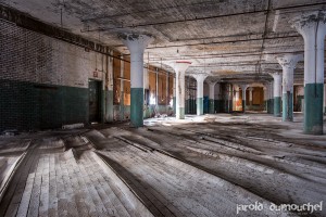 La vieille usine américaine abandonnée