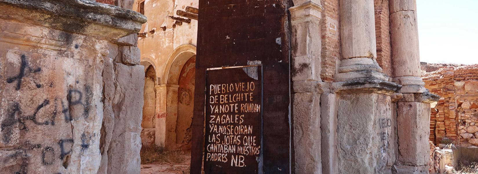 Belchite, a remnant of the Spanish Civil War