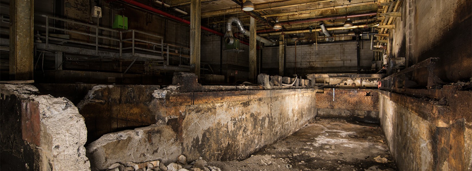 La vieille usine de fabrication d’huile alimentaire