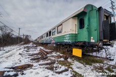 Le train touristique abandonné