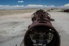 The train cemetery in Uyuni, Bolivia